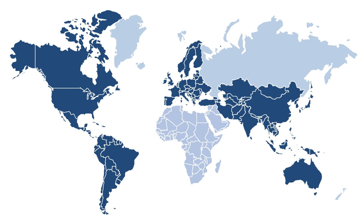 world map